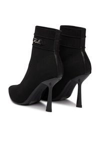 Karl Lagerfeld - KARL LAGERFELD Botki Pandara KL31346A Czarny. Kolor: czarny. Materiał: materiał #5