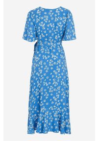 Y.A.S - Sukienka Limo. Kolor: niebieski. Materiał: włókno, wiskoza. Typ sukienki: kopertowe. Długość: maxi