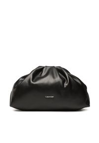 Calvin Klein Torebka Soft Nappa Clutch K60K610159 Czarny. Kolor: czarny. Materiał: skórzane