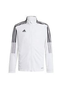 Adidas - Bluza piłkarska dla dzieci adidas Tiro 21 Track. Kolor: biały, wielokolorowy, czarny. Sport: piłka nożna