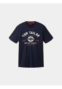 Tom Tailor T-Shirt 1037735 Granatowy Regular Fit. Kolor: niebieski. Materiał: bawełna #9