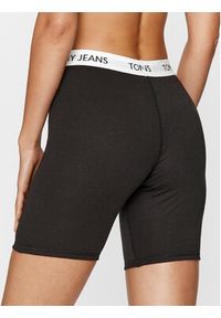 Tommy Jeans Szorty piżamowe UW0UW04729 Czarny Slim Fit. Kolor: czarny. Materiał: syntetyk