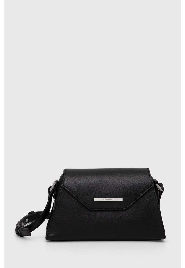 Calvin Klein torebka kolor czarny. Kolor: czarny