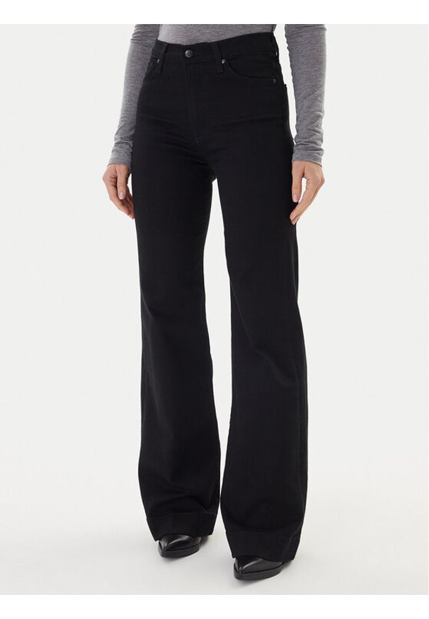 JOOP! Jeans Jeansy 30048902 Czarny Wide Fit. Kolor: czarny