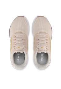 Adidas - adidas Buty do biegania Eq19 Run W GY4729 Beżowy. Kolor: beżowy. Materiał: materiał. Sport: bieganie