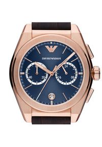 Emporio Armani Zegarek Federico AR11563 Brązowy. Kolor: brązowy. Materiał: skóra #3