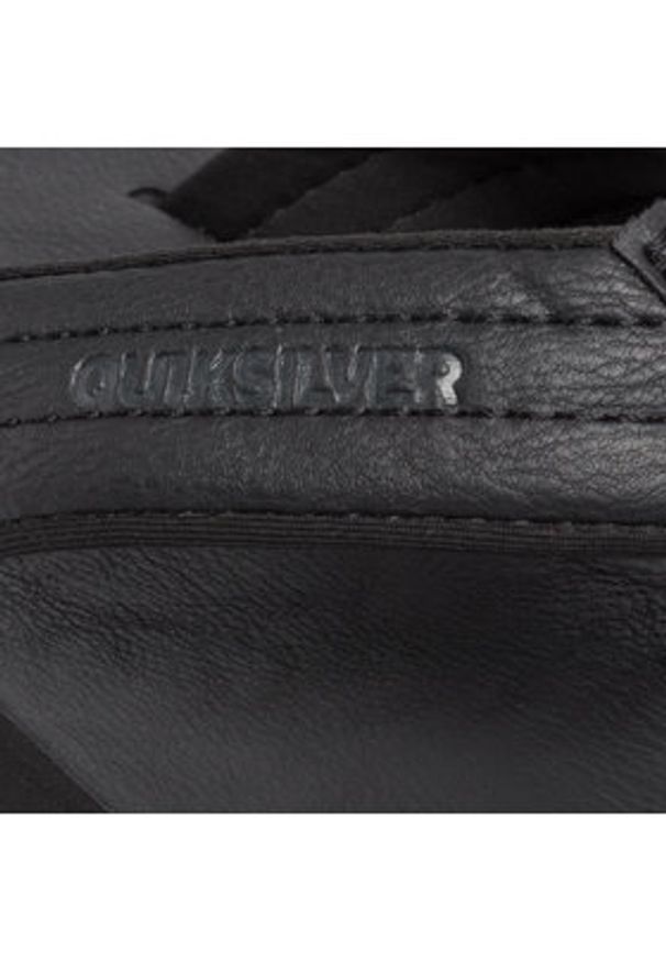 Quiksilver Japonki AQYL100623 Czarny. Kolor: czarny. Materiał: skóra