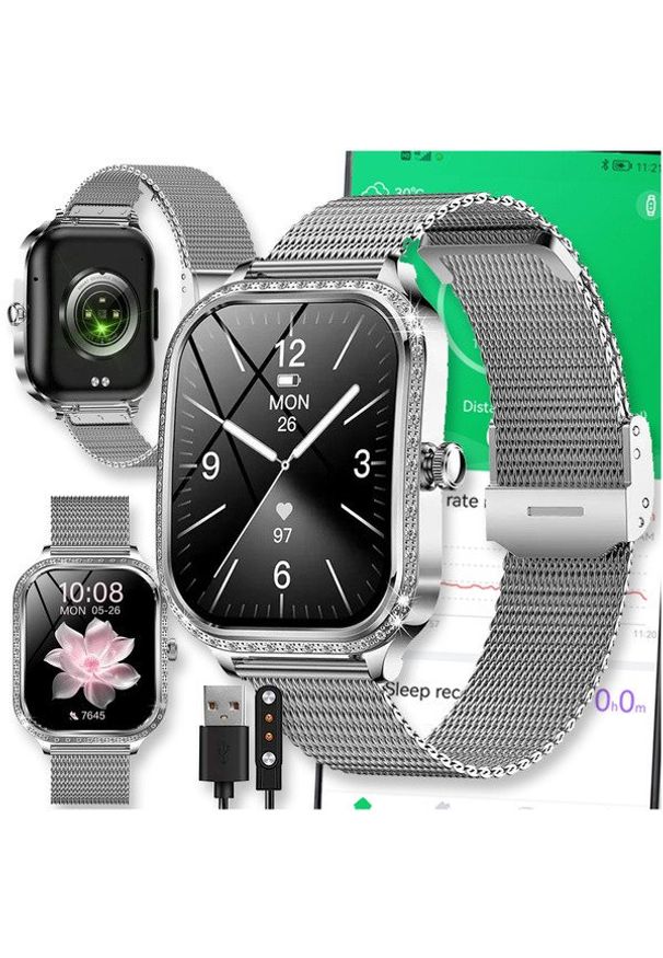 Diaway - SMARTWATCH WATCH ZEGAREK AMOLED BLUETOOTH ROZMOWY MENU PL DAMSKI SMARTBAND MK88. Rodzaj zegarka: smartwatch