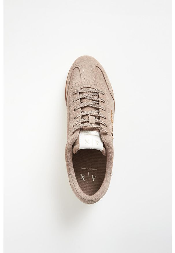 Armani Exchange - Sneakersy damskie zamszowe ARMANI EXCHANGE. Materiał: zamsz