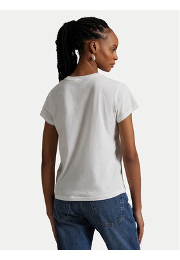 Polo Ralph Lauren T-Shirt 211898698005 Biały Regular Fit. Typ kołnierza: polo. Kolor: biały. Materiał: bawełna