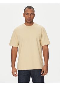 Hugo - HUGO T-Shirt Dapolino 50488330 Beżowy Relaxed Fit. Kolor: beżowy. Materiał: bawełna #1