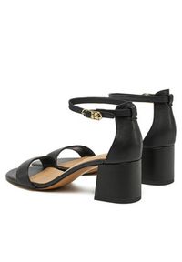 TOMMY HILFIGER - Tommy Hilfiger Sandały FW0FW08673 Czarny. Kolor: czarny. Materiał: skóra #5