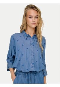 only - ONLY Koszula New Grace 15337926 Niebieski Loose Fit. Kolor: niebieski. Materiał: lyocell #5
