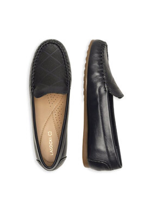 Lasocki Mokasyny GRD-D520-05 Granatowy. Kolor: niebieski. Materiał: skóra