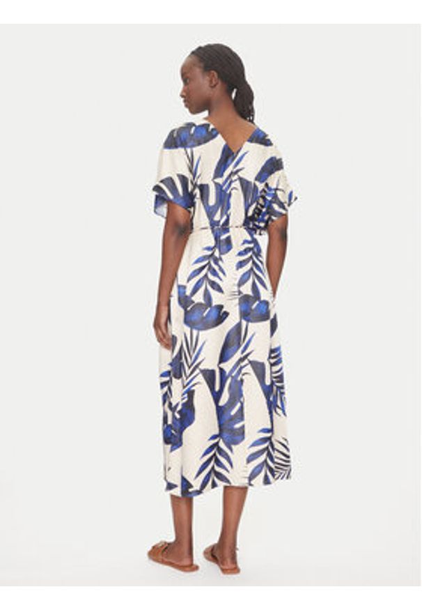 Vero Moda Sukienka letnia Vina 10327430 Beżowy Relaxed Fit. Kolor: beżowy. Materiał: syntetyk. Sezon: lato
