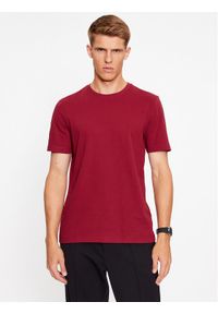 BOSS - Boss T-Shirt Tiburt 240 50452680 Bordowy Regular Fit. Kolor: czerwony. Materiał: bawełna
