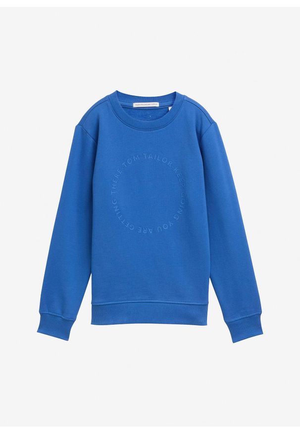bonprix - Bluza marki Tom Tailor. Kolor: niebieski. Materiał: bawełna