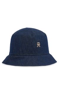 TOMMY HILFIGER - Tommy Hilfiger Kapelusz Elevated Chic Denim Bucket Hat AW0AW17133 Granatowy. Kolor: niebieski. Materiał: bawełna, materiał