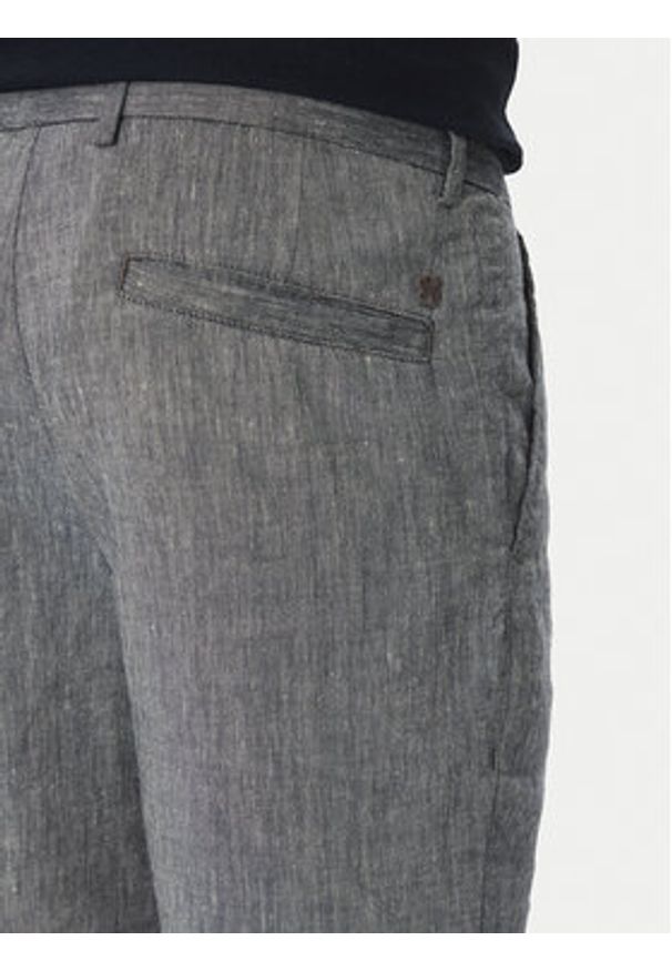BOSS Szorty materiałowe C-Kane-Rds-Shorts 50538016 Niebieski Regular Fit. Kolor: niebieski. Materiał: len