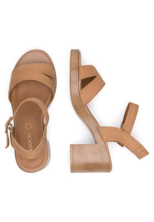 Lasocki Sandały RST-KSENIA-02 Brązowy. Kolor: brązowy. Materiał: skóra