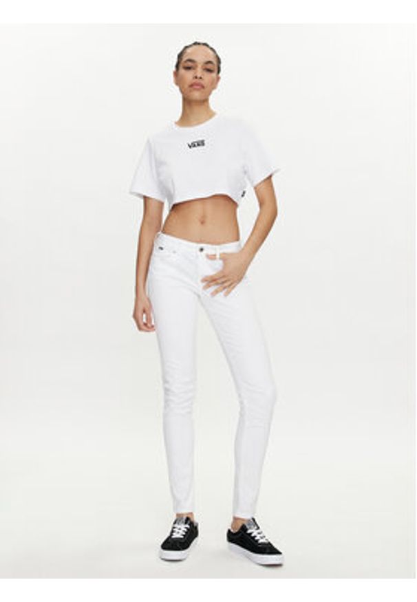 Vans T-Shirt Flying V Crew Crop Ii VN000GFF Biały Regular Fit. Kolor: biały. Materiał: bawełna