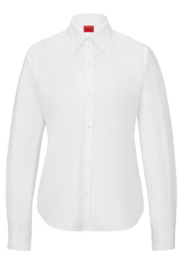 Hugo Koszula The Essential 50496339 Biały Regular Fit. Kolor: biały. Materiał: bawełna