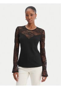 Morgan Bluzka 261-TMELO Czarny Slim Fit. Kolor: czarny. Materiał: syntetyk #1