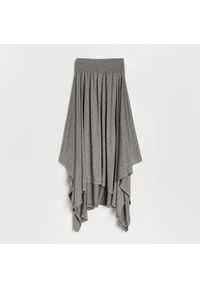 Reserved - Asymetryczna spódnica - Szary. Kolor: szary #1