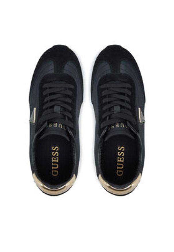 Guess Sneakersy FLJJOG SUE12 Czarny. Kolor: czarny. Materiał: skóra