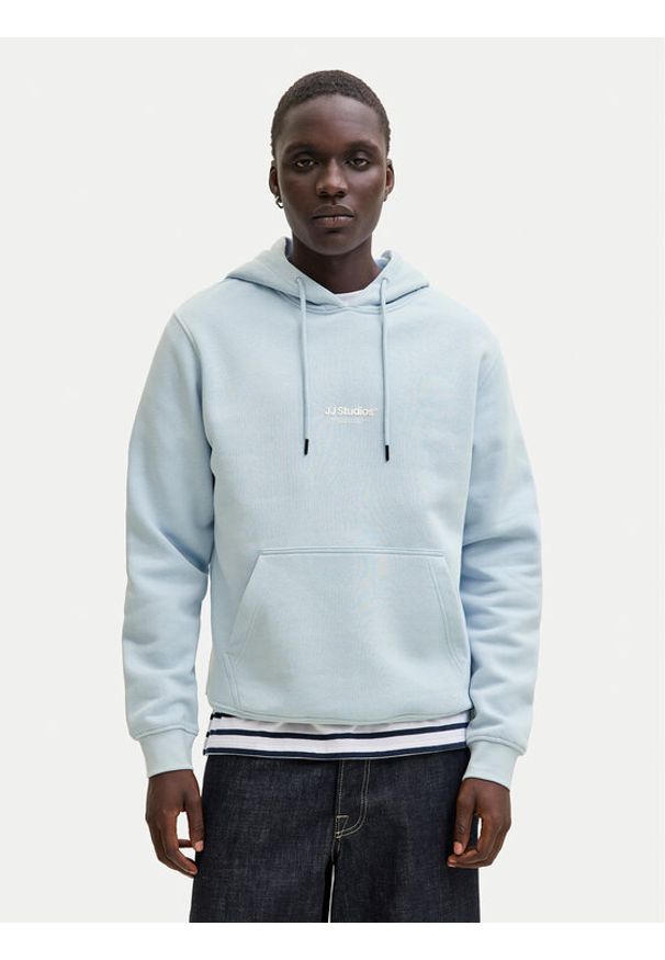 Jack & Jones Bluza Soho 12278789 Błękitny Relaxed Fit. Kolor: niebieski. Materiał: bawełna