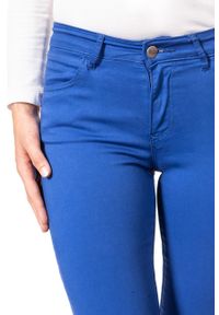 Wrangler - SPODNIE WRANGLER DAMSKIE SKINNY CROP TURKISH SEA W28MHL291. Materiał: materiał #3