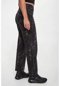 Jeansy damskie w panterkę DKNY JEANS. Wzór: motyw zwierzęcy #2