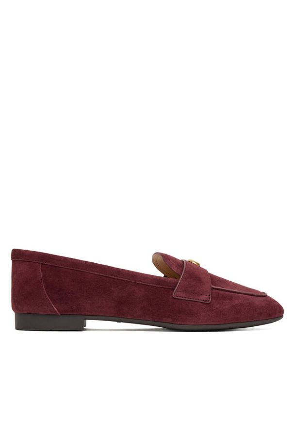 Coach Loafersy CCC82 Bordowy. Kolor: czerwony. Materiał: zamsz, skóra