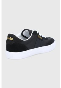 Polo Ralph Lauren - Tenisówki. Nosek buta: okrągły. Zapięcie: sznurówki. Kolor: czarny. Materiał: guma #2
