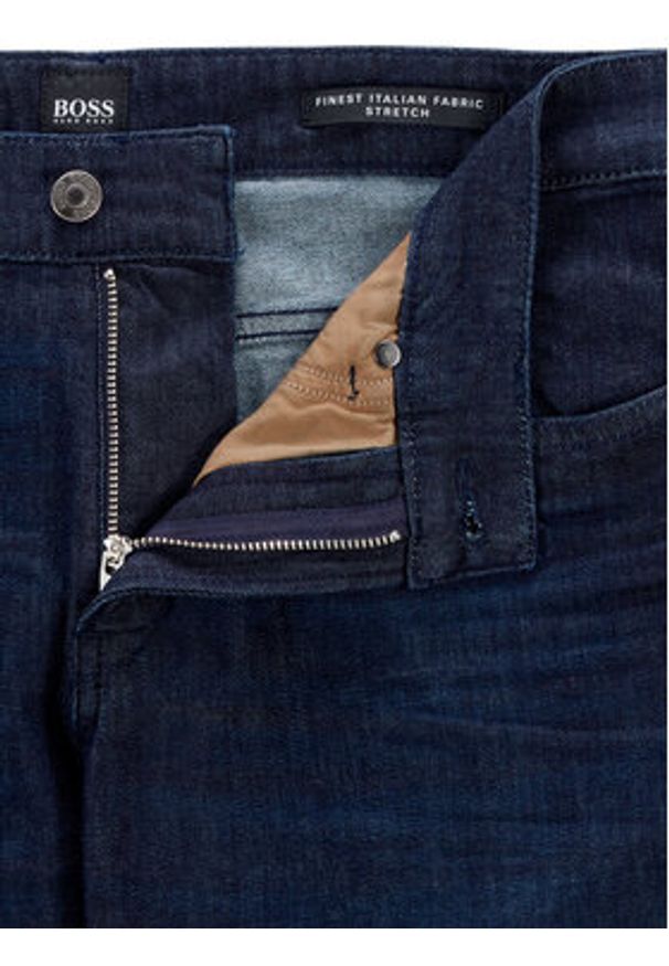 BOSS - Boss Jeansy Delaware3-1 50449701 Granatowy Slim Fit. Kolor: niebieski