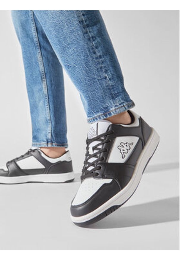 Kappa Sneakersy Logo Bernal 361G13W Biały. Kolor: biały. Materiał: skóra
