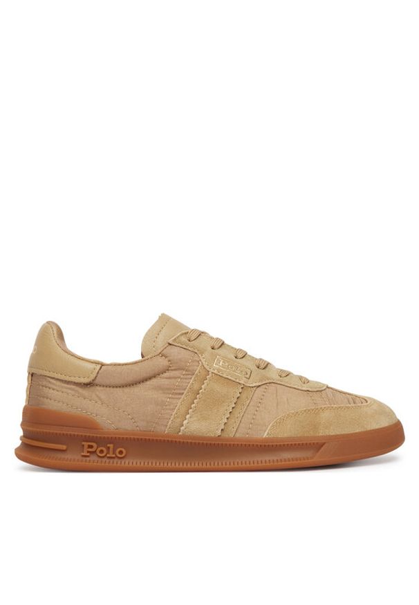 Polo Ralph Lauren Sneakersy 804P04919006 Beżowy. Kolor: beżowy. Materiał: zamsz, skóra