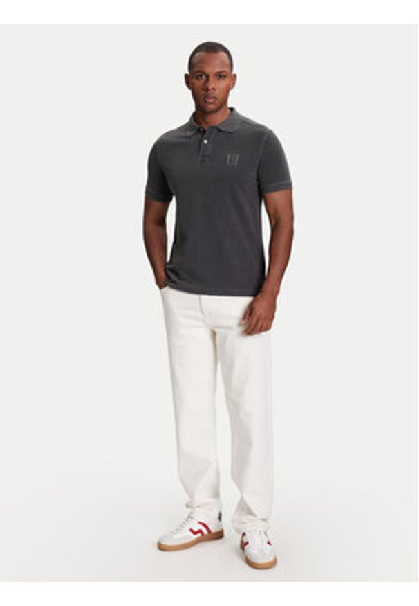 United Colors of Benetton - United Colors Of Benetton Polo 3089U302D Szary Regular Fit. Typ kołnierza: polo. Kolor: szary. Materiał: bawełna