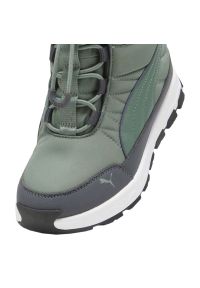 Buty Puma Evolve Boot Jr 392644 03 zielone. Kolor: zielony. Materiał: materiał, syntetyk, guma. Szerokość cholewki: normalna. Sezon: zima #5