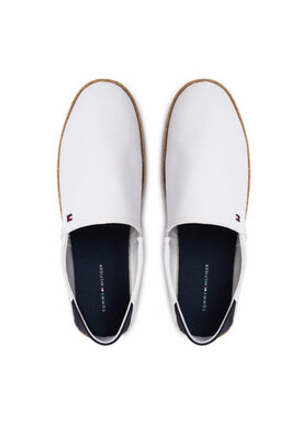 TOMMY HILFIGER - Tommy Hilfiger Espadryle Core Hilfiger Espadrille Textile FM0FM05792 Biały. Kolor: biały. Materiał: materiał