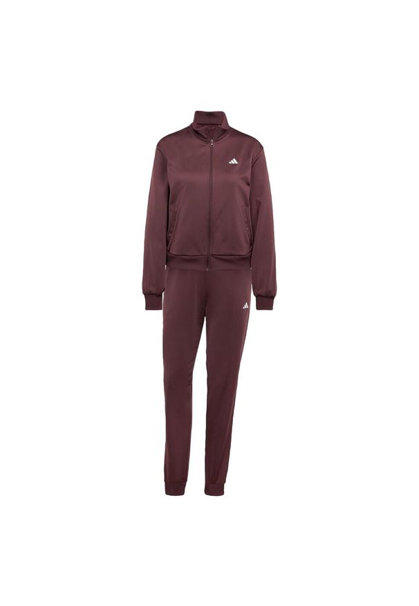 Adidas - Dres Essentials Feel Cozy. Kolor: brązowy, różowy, wielokolorowy. Materiał: dresówka