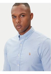 Polo Ralph Lauren Koszula Classics 710767444001 Niebieski Slim Fit. Typ kołnierza: polo. Kolor: niebieski. Materiał: bawełna #6
