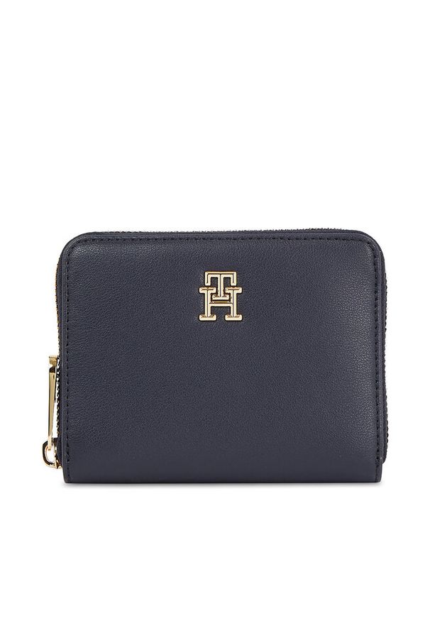 TOMMY HILFIGER - Duży Portfel Damski Tommy Hilfiger. Kolor: niebieski