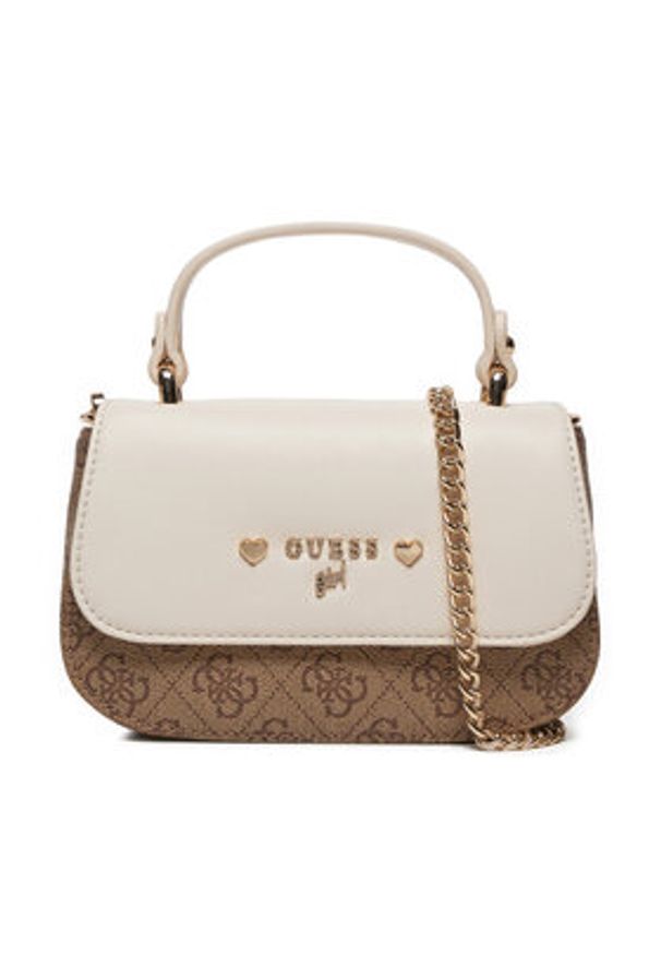 Guess Torebka J4YZ42 WFEN0 Beżowy. Kolor: beżowy. Materiał: skórzane