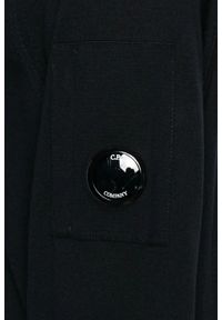 C.P. Company - C.P. COMPANY Czarny męski cienki sweter Crew Neck, Rozmiar XL. Kolor: czarny #5