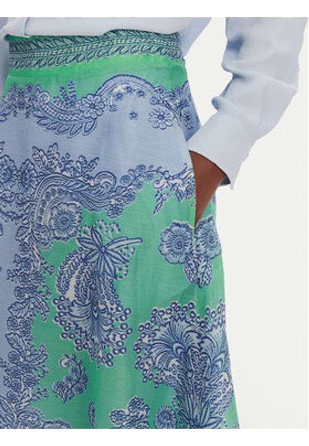 Hale bob - Hale Bob Spódnica midi Winslow 61LU440A Zielony Regular Fit. Kolor: zielony. Materiał: len