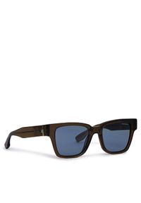 Trussardi Jeans - Trussardi Okulary przeciwsłoneczne TSM9026 Zielony. Kolor: zielony