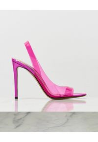 ALEXANDRE VAUTHIER - Różowe transparentne sandały na szpilce Vinavil. Zapięcie: pasek. Kolor: różowy, wielokolorowy, fioletowy. Materiał: lakier. Obcas: na szpilce #7