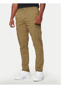 Brave Soul Spodnie materiałowe MTR-CLARKSONSTN Beżowy Straight Fit. Kolor: beżowy. Materiał: bawełna