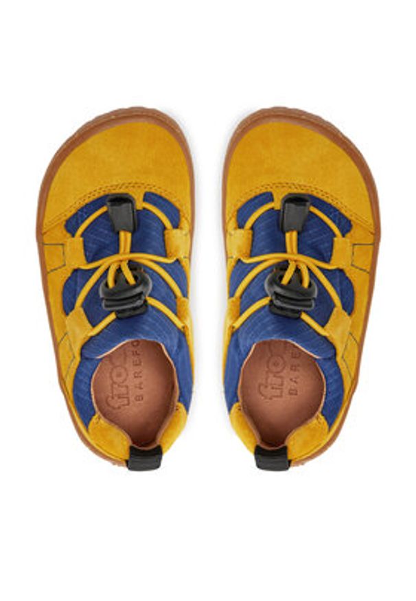 Froddo Sneakersy Barefoot Track G3130243-3 M Żółty. Kolor: żółty. Materiał: materiał